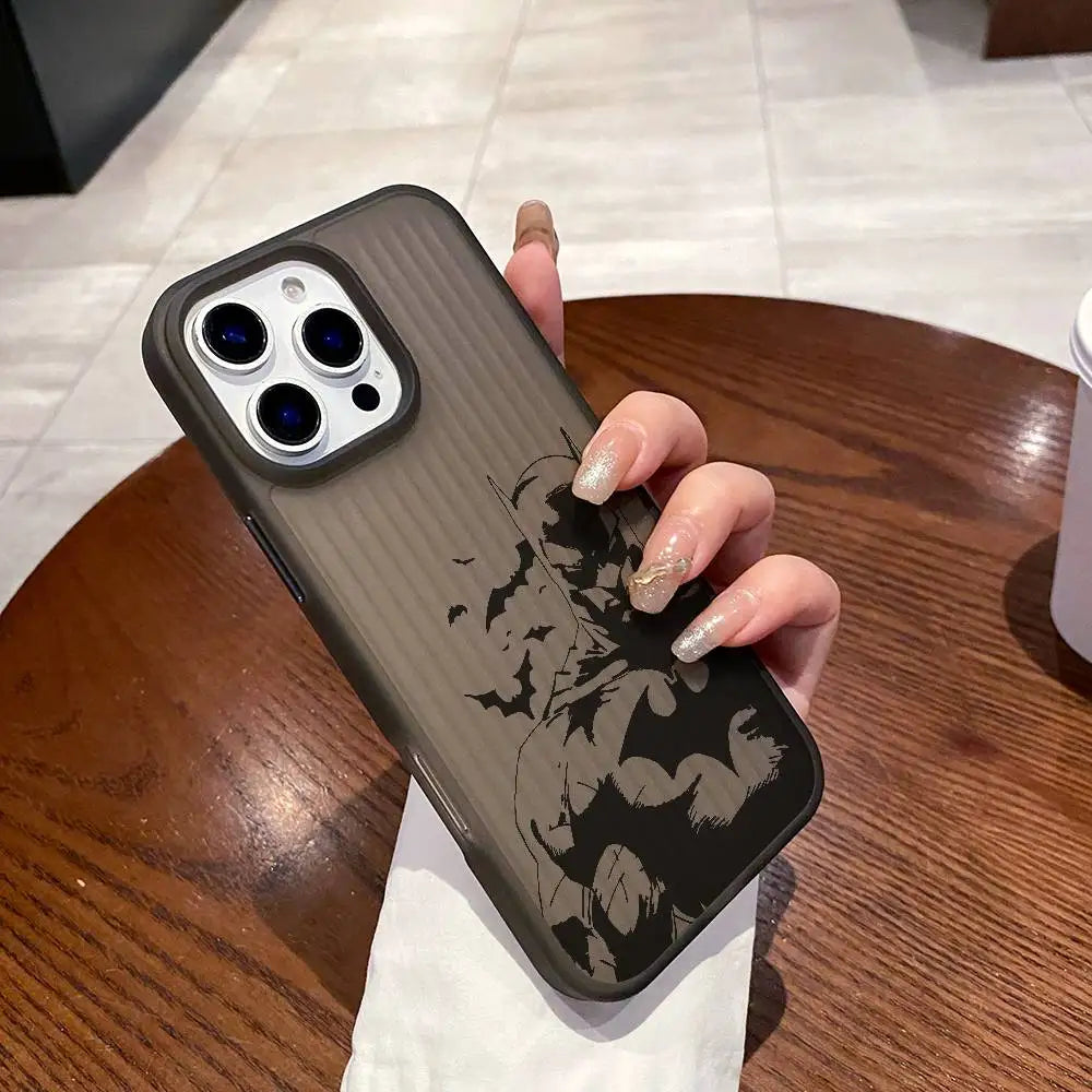 Black-B Movie Phone Bat-ManS Case For iPhone 17 16e 16 15 14 13 12 11 mini Pro Max X XR 8 7 Air Plus Anti Fall Matte Back Cover