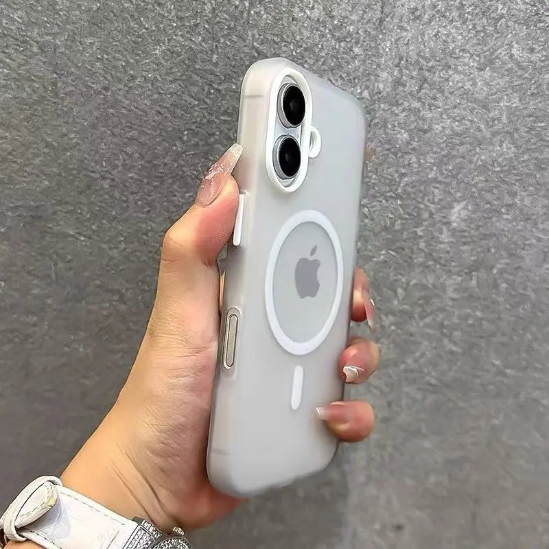 Matte Candy Magnetic Wireless Charge Transparent Case For iPhone 17 Pro 16 15 14 13 12 Pro Max For Magsafe Shockproof Soft Cover