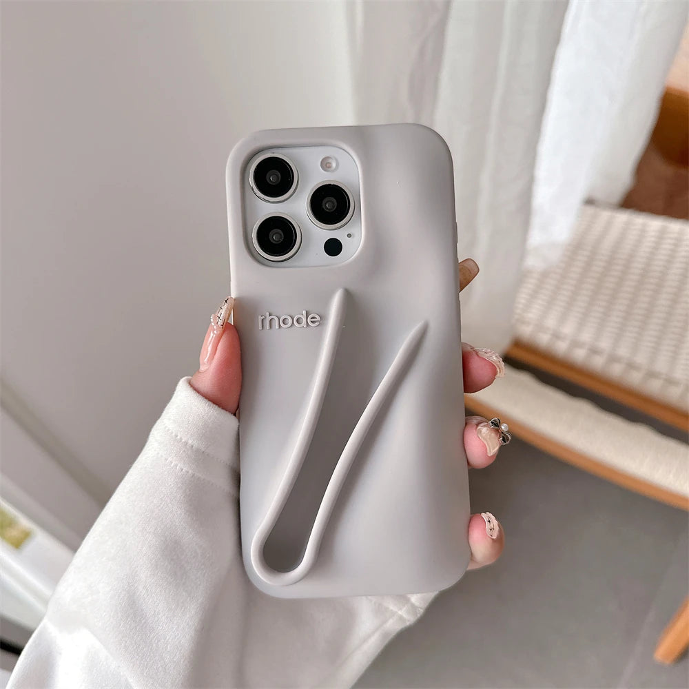 Lemon Color Soft Hot Case For iPhone 17 Pro Max Air 15 14 13 12 16 17 ProMax Rhode Phone Cases Gray Toast Ribbon Silicone Cover