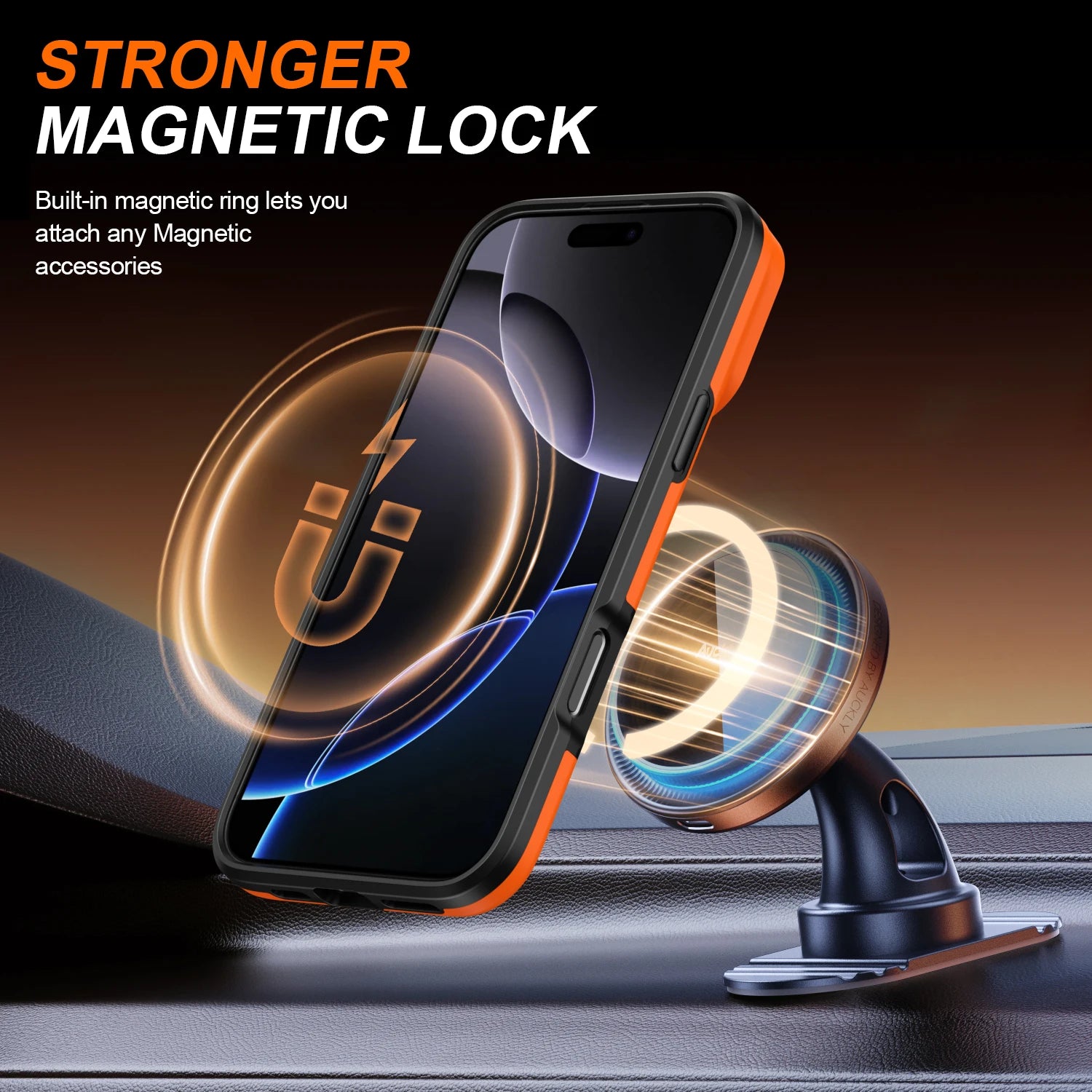 Luxury Heavy Duty Rugged Armor Magnetic Bracket Case For iPhone 17 16 15 14 13 Pro Max Plus 17Air Slide Camera Protection Cover