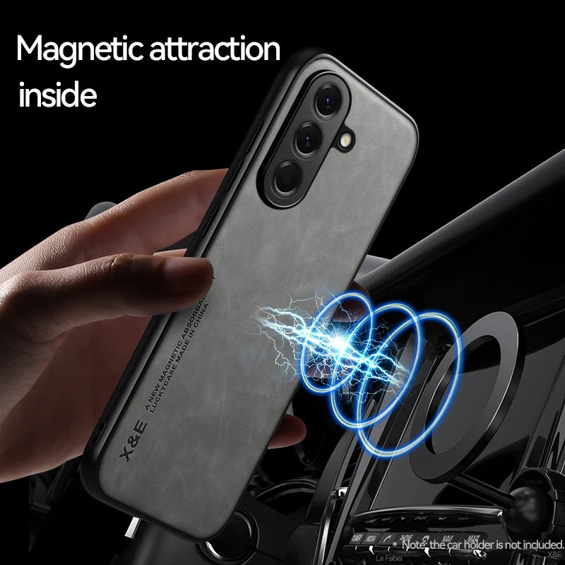 Magnetic Leather Case For Samsung Galaxy A57 A37 5G Shockproof Silicone Soft Case Cover