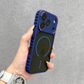 Heat Dissipation Frame Magnetic Wireless Charger Case for iPhone 17 16 15 14 11 12 13 Pro Max Matte for Magsafe 16Plus Air Cover