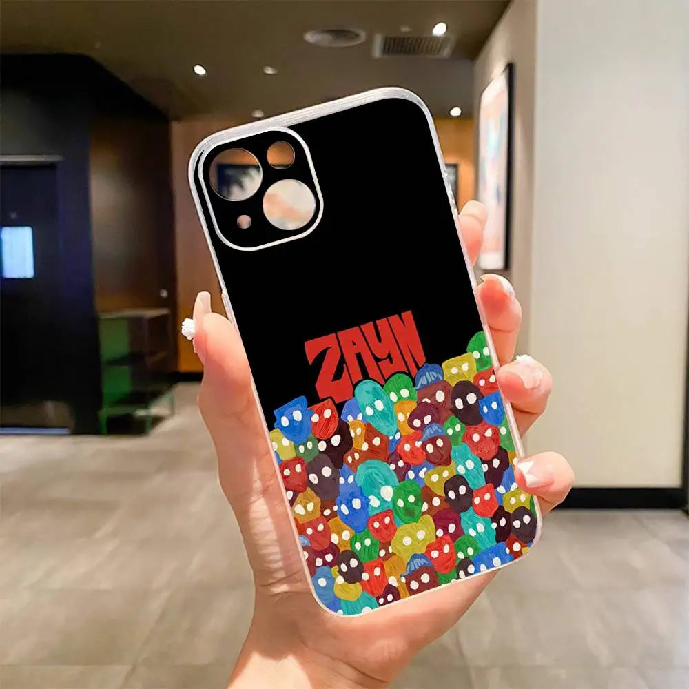Singer Zayn Malik Phone Case Transparent IMD For IPhone 17 16 15 14 13 12 11 PRO MAX PLUS Mini Soft Cover