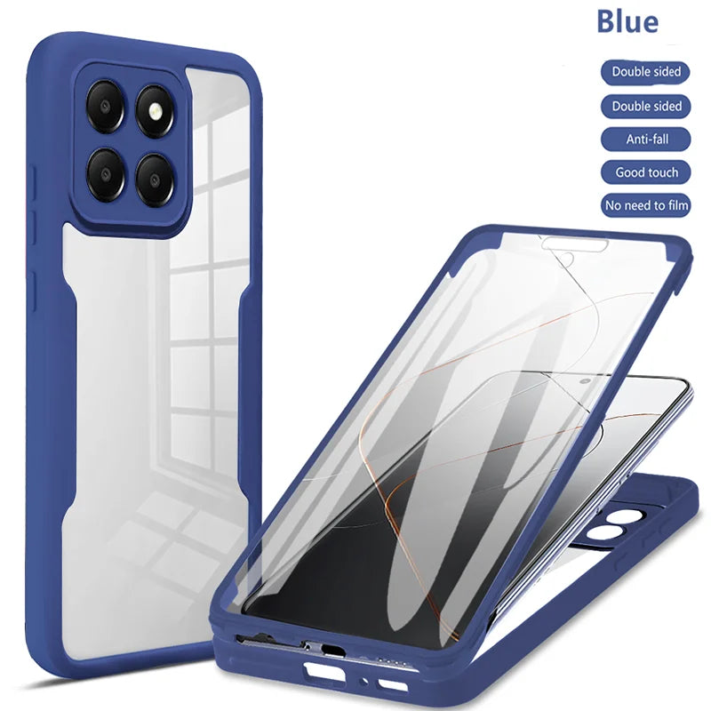 360 Full Body Protection Case For Samsung Galaxy S21 FE S22 S23 Plus S24 Ultra M02 M32 M33 M52 M53 Double Sided Shockproof Cover