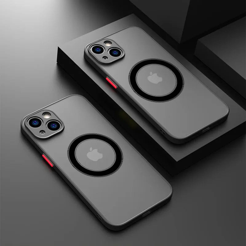 Magnetic for Magsafe Wireless Charge Phone Case For iPhone 15 14 13 12 11 Pro Max Mini 14 Plus Bumper Shockproof Armor Cover