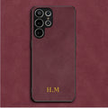 Custom Personalised Initial Name Case For Samsung galaxy S25 S24 S23 S22 S21 Plus S22 Ultra S20 S21 FE 5G S10 Leather Cover
