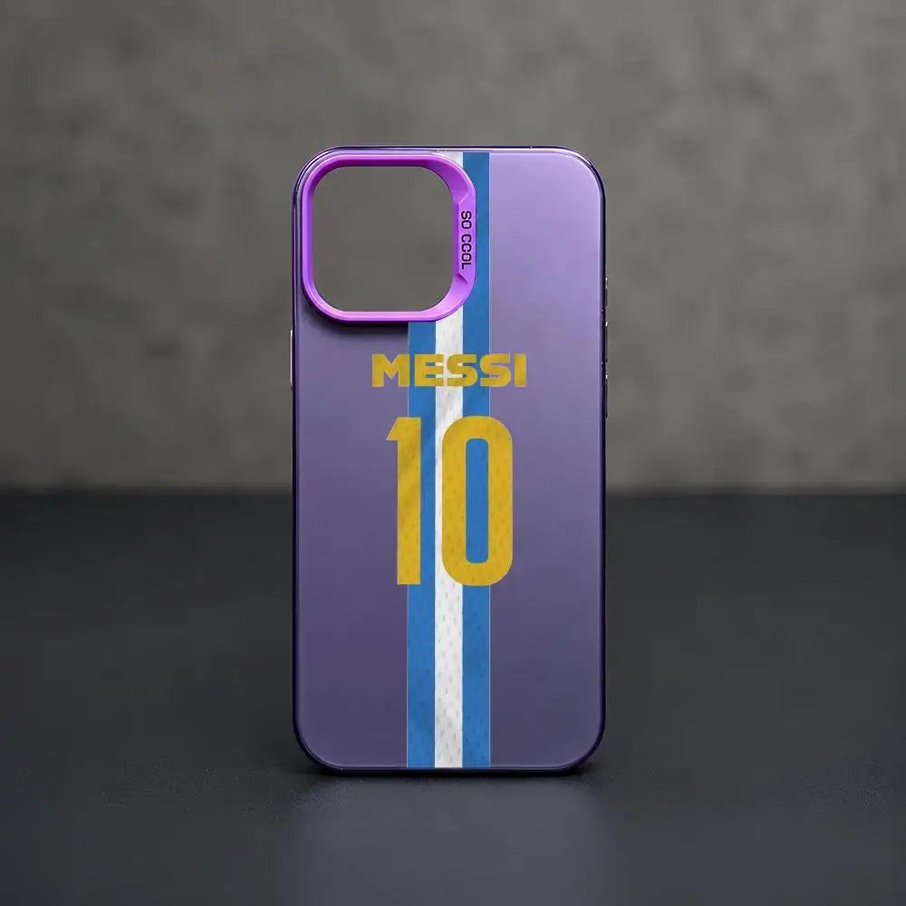 1 Football Star Messi #10 Logo Phone Case iPhone 11/12/13/14/15/16/17 Pro Max Aurora TPU Case Shockproof Slim Stylish Cover