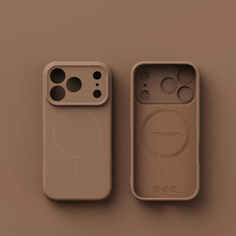 Original Liquid Silicone For Magsafe Soft Phone Case for iPhone 17 Air 16 Plus 15 14 13 12 17 Pro Max Magnetic Matte Candy Cover