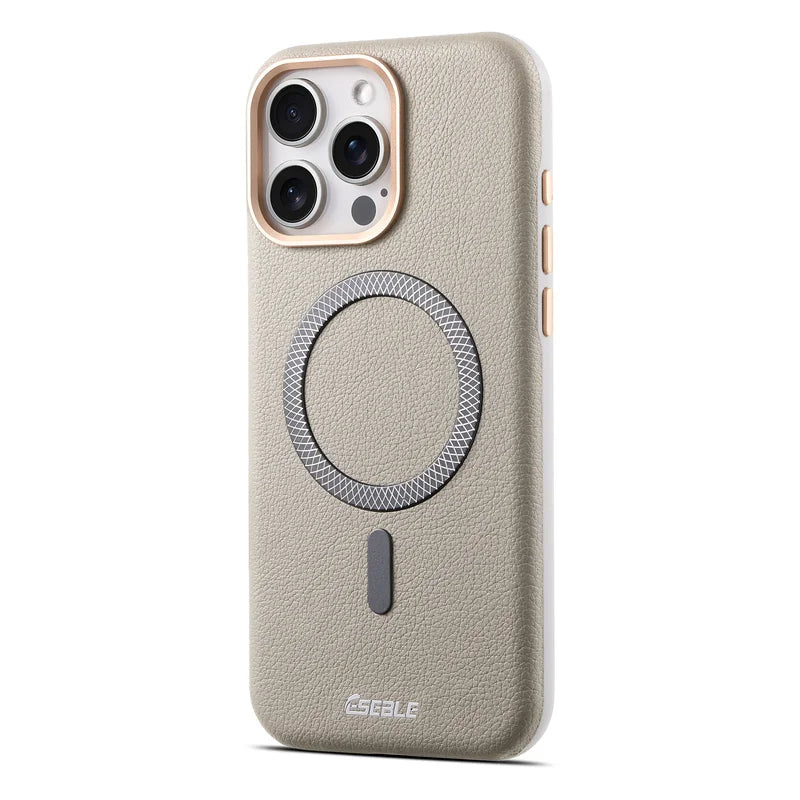 Luxury PU Leather Magnetic For Magsafe Phone Case For iPhone 13 14 15 16 17 Pro Max 16 Plus wireless charging shockproof Cover