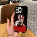 Football J-Joao F-Felix   Phone Case For iPhone17,16,15,14,13,12,11 Plus,Pro Max Colored Silver Plated Inside Cover