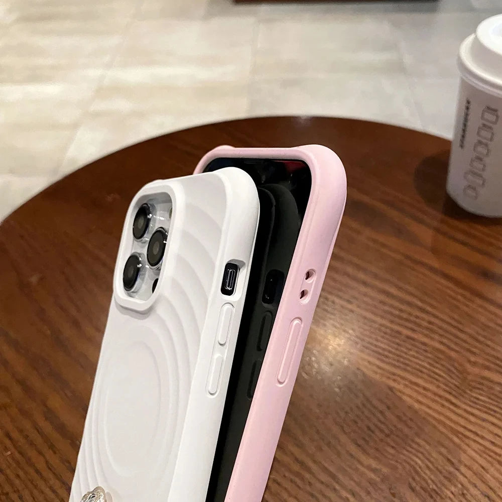 Case For iPhone 17 Pro Max Magnetic Candy Silicone Phone Case iPhone Air 16 15 14 11 12 13 Pro For Magsafe Soft Shockproof Cover