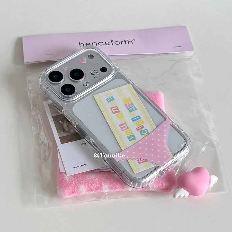 Korean Hottie Pink Polka Dots Panties Phone Case For iPhone 17 Air 16 Pro Max 15 14 Plus 13 12 11 Shockproof Silicone Back Cover