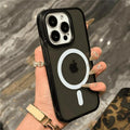 Neon Color For Magsafe Transparent Case For iPhone 17 16 13 15 14 11 12 Pro Max Air Wireless Charge Cases For iPhone 15 16 Plus