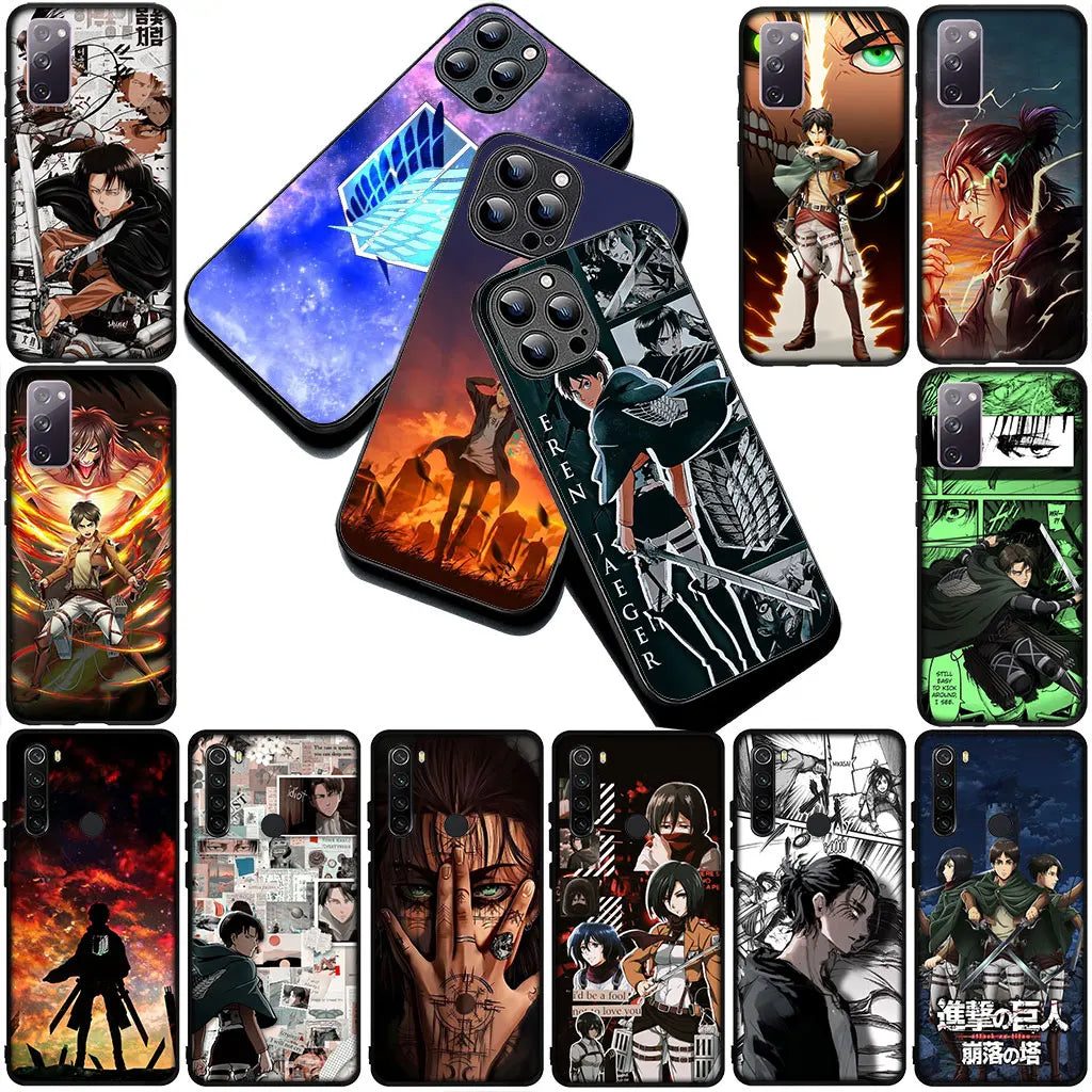 Phone Cover for Motorola Moto Edge 70 60 Fusion NEO Pro G Stylus G56 G96 G04 G05 20 Case Comics Attack on titan levi Eren
