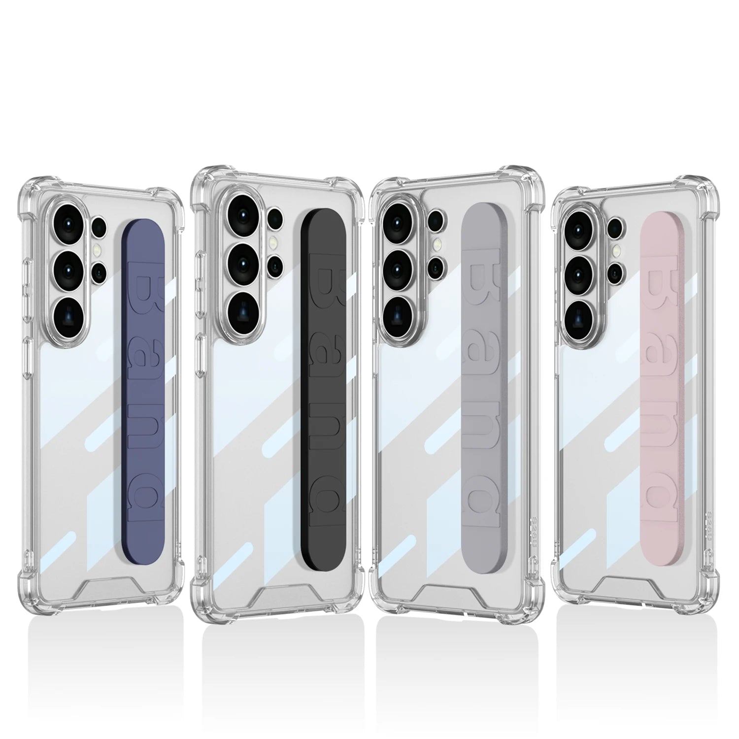 Transparent Elastic Wristband Phone Case for Samsung Galaxy S26Ultra S26Plus S26 Shockproof Airbag Cover for Samsung S26 Ultra