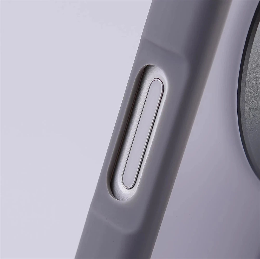 Matte Translucent Magnetic Holder Bumper Case for iPhone 17 Pro Max Air 16 15 Plus 14 13 12 Magsafe Wireless Charge Stand Cover
