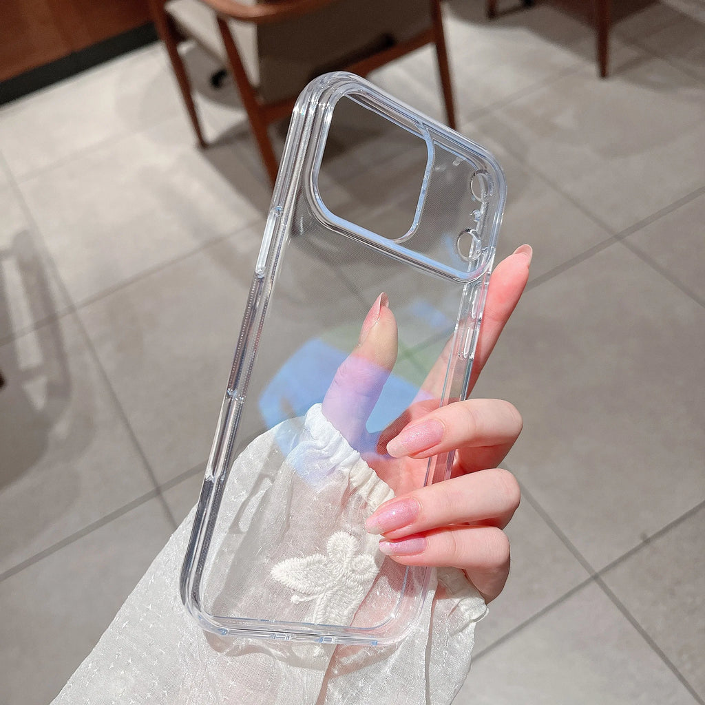 Upgrade Thickened Clear Phone Case For iPhone 17 Air 16 15 14 13 12 Pro Max Shockproof Highly Transparent Soft TPU Back Cover