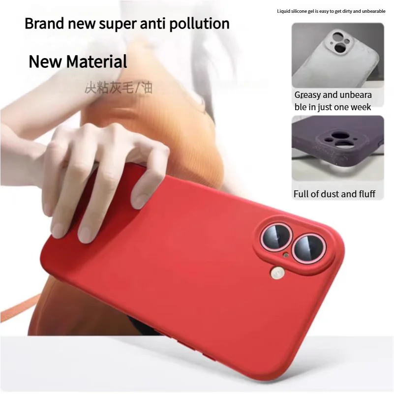 Original Liquid Silicone For Magsafe Magnetic Case For iPhone 17 Air 16 Plus 15 14 13 12 Pro Max 11 16E X XS XR Matte Soft Cover