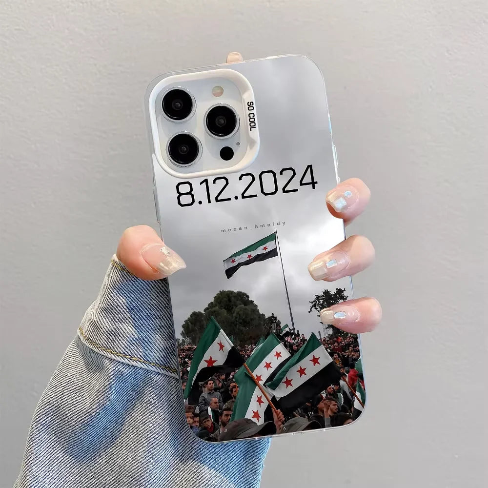 Flag of Syria Phone Case For iPhone 17 Air 16 e 15 14 13 12 11 Pro Max Plus Mini SE 2020 2022 Shockproof Bumper