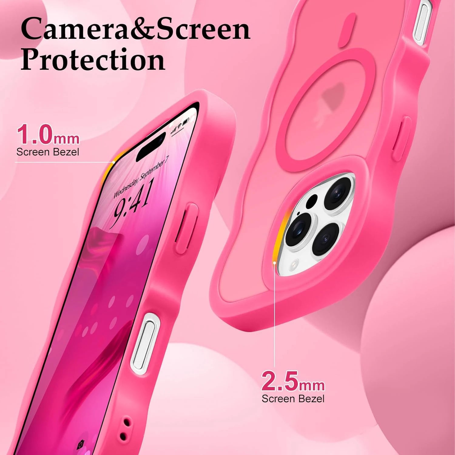 Luxury Wavy Matte Case For iPhone 17 16E 16 15 14 13 12 Pro Max Plus Air for Magsafe Wireless Charge Shockproof Armor Soft Cover
