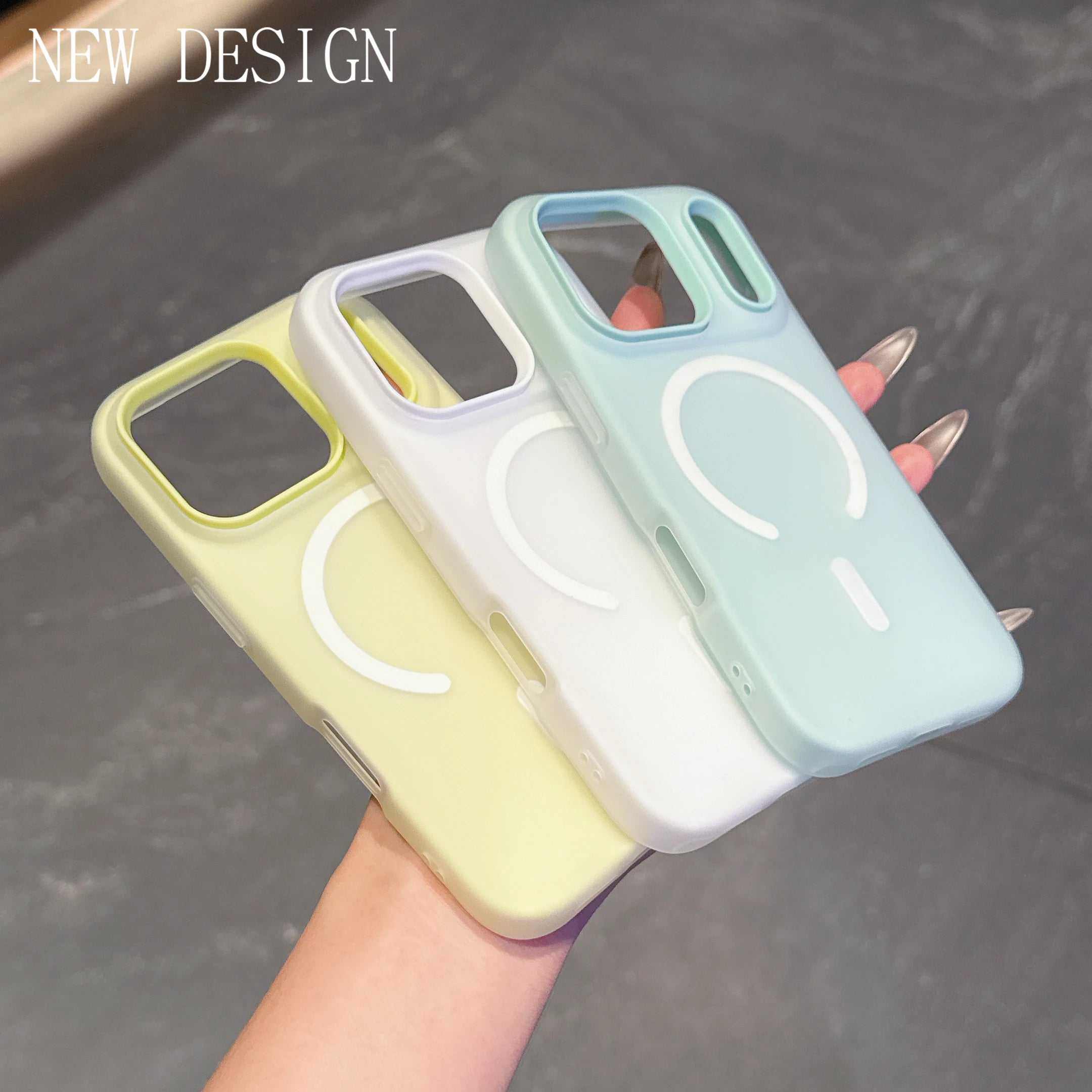 Original Candy Color 2IN1 Magnetic Case For iPhone 17 Pro Max Air 16 15 14 13 12 11 Plus For Magsafe Wireless Charge Matte Cover