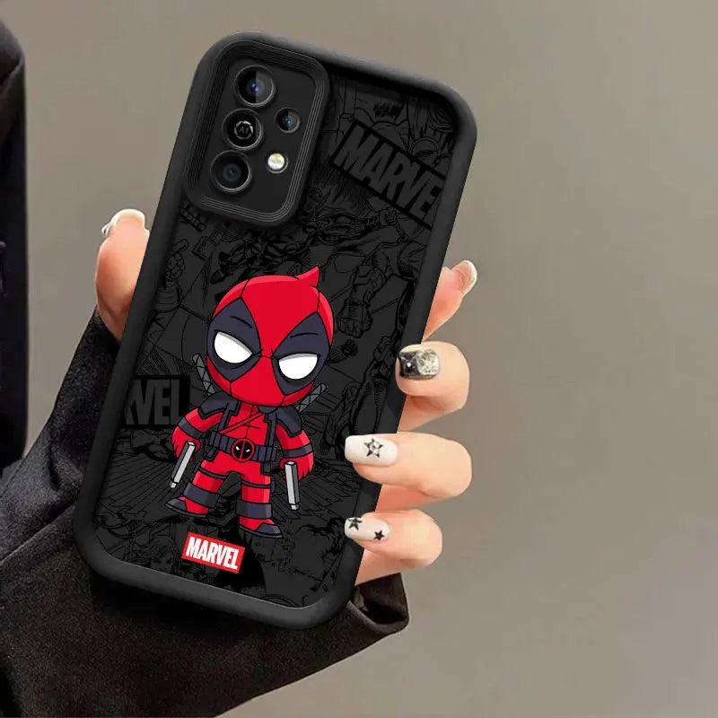 Marvel Spiderman Gwen Case For Samsung Galaxy A57 A56 5G A37 A36 A17 A07 A26 A16 A06 A55 A52 A14 A73 A34 Ironman Silicone Cover