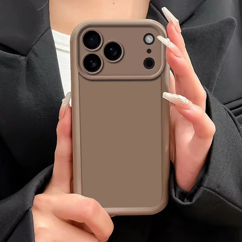 Shockproof Soft Silicone Cover Phone Case For iPhone 16 promax 17 15 14 Pro Max 13 12 11 XS XR 7 8 Plus Candy Color Matte Funda