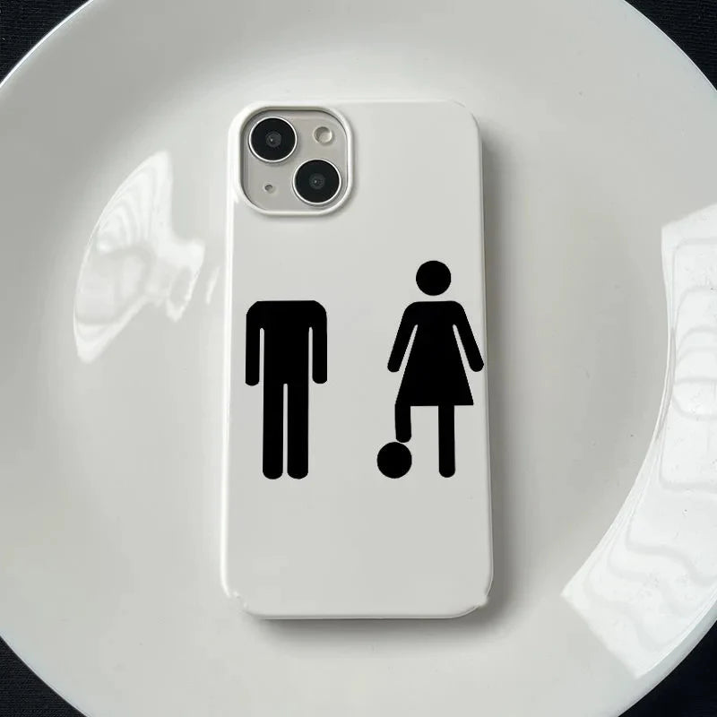 Ins Korean Personalized Creative Pattern Phone Case For iPhone 17 AIR 16 15 14 13 12 11 Pro MAX X XR XS 7 8 Plus Y2K Soft Cover