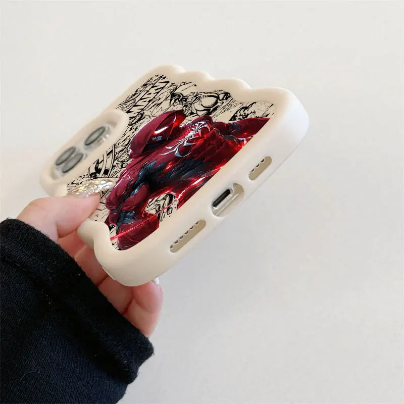 Iron Spider Man Captain America Candy Color Phone Case For iPhone 17 Air 16 15 14 Plus 13 12 Mini 11 Pro Max 17E 16E Soft Cover