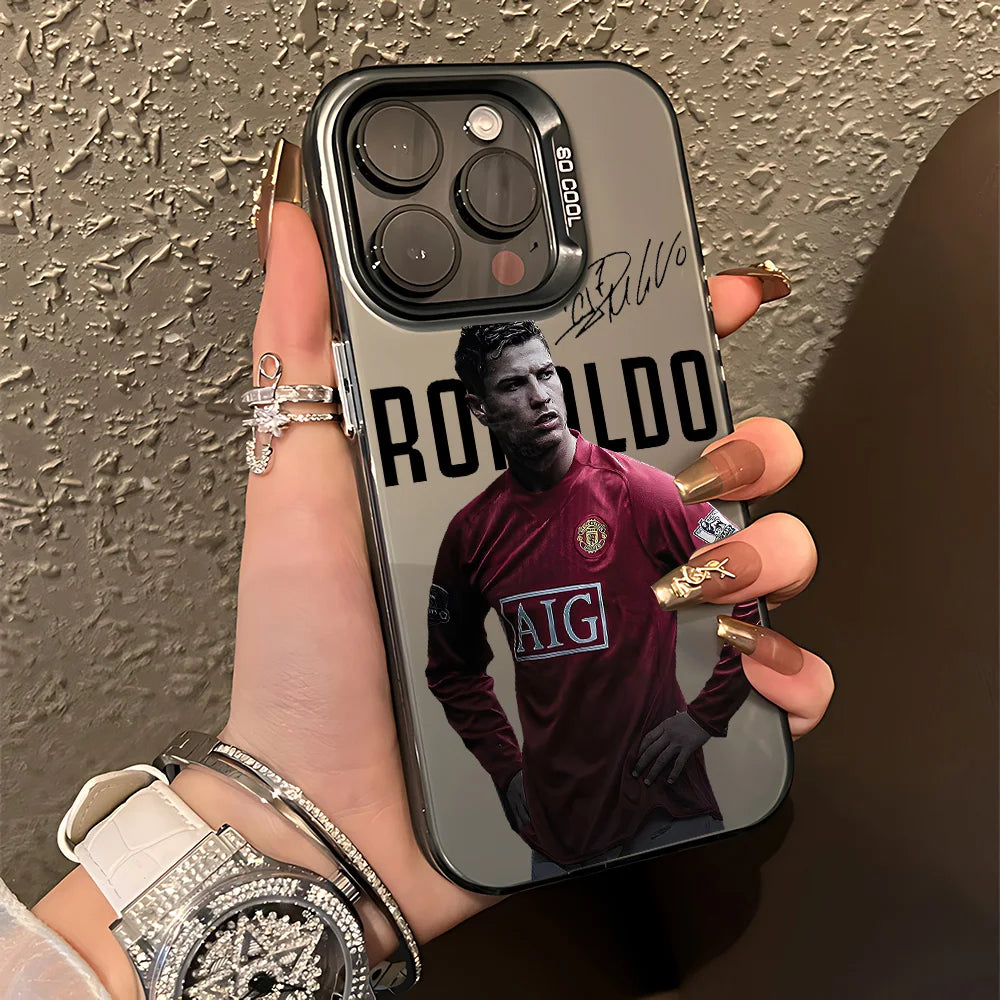Football Legend CR7 Frosted Case for Samsung Galaxy A37 A36 A35 A34 A32 A26 A25 A24 A23 A22 5G 4G A17 A16 A15 A14 Acrylic Cover
