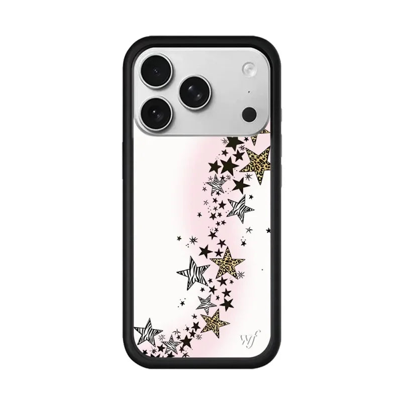 Wildflower Cute leopard print Plaid 3D Polka Dots Phone Case for iPhone 17 16 15 14 13 12 Pro Max Plus Air WF Grape glass Cover﻿