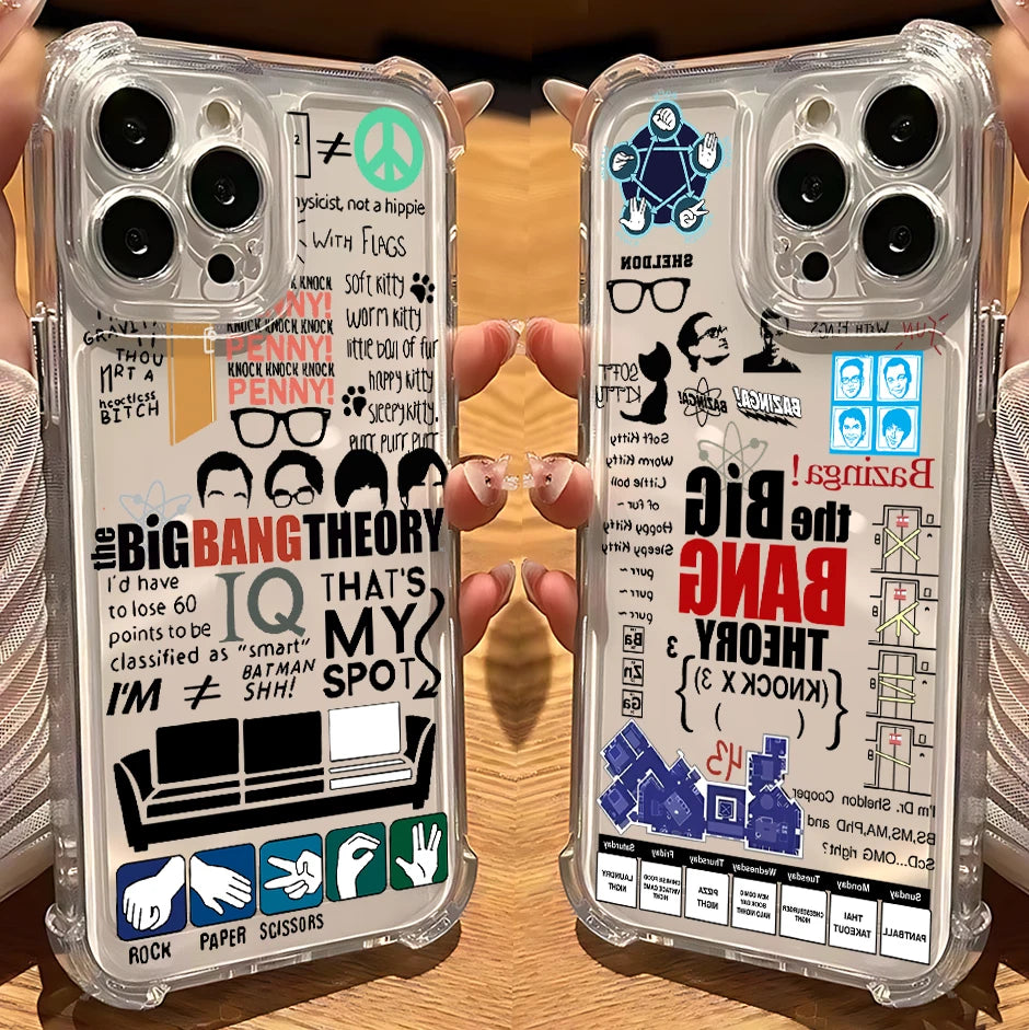 The Big Bang Theory tv show Phone Case For Xiaomi Redmi 14C 13C 12C K50 K40 Note 14 13 12 Pro Plus 4G 5G Anti Fall Clear Cover