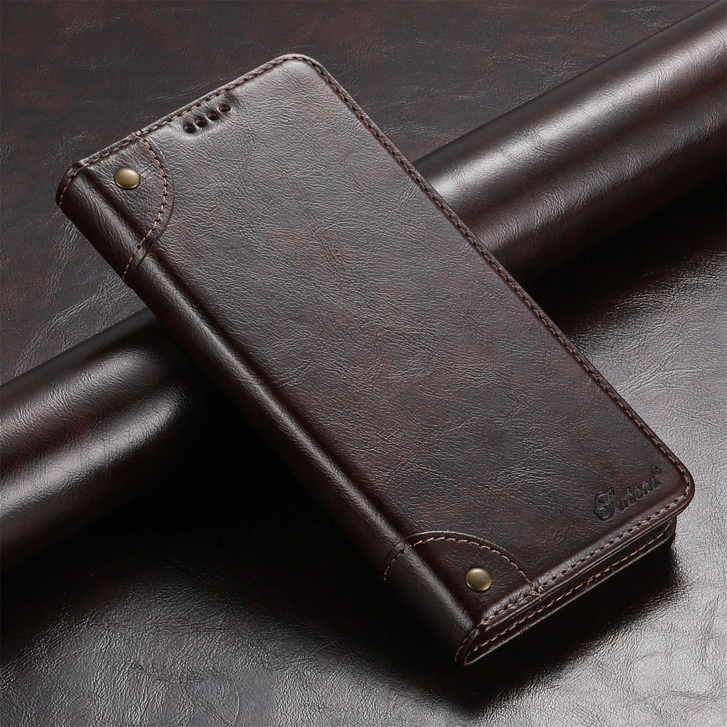 Flip Leather Phone Case for Samsung Galaxy S26 S25 S24 Ultra S22 S23 Plus Note 20 with Magnetic Card Slot Holder Cover LS055
