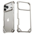 Eary Frameless Case for iPhone 17 Pro Max Air for Magsafe Metal Shockproof Protective Phone Cover Aluminum Alloy Anti-Drop Shell