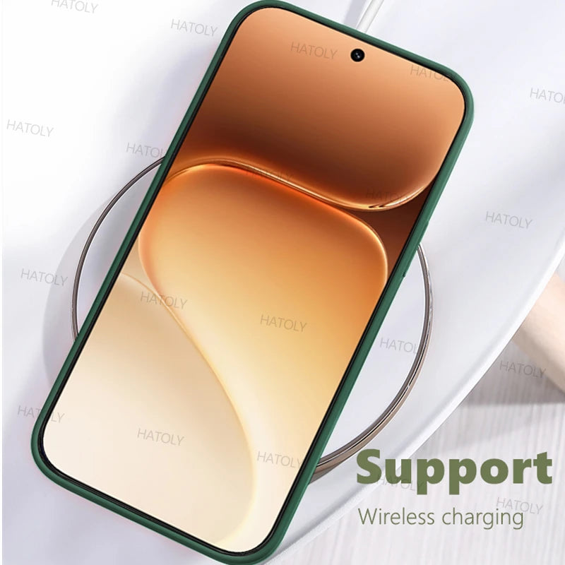 For Honor 600 Pro Case Liquid Silicone Cases Honor 600 Pro Cover Shockproof TPU Protective Phone Back Cover For Honor 600 Pro