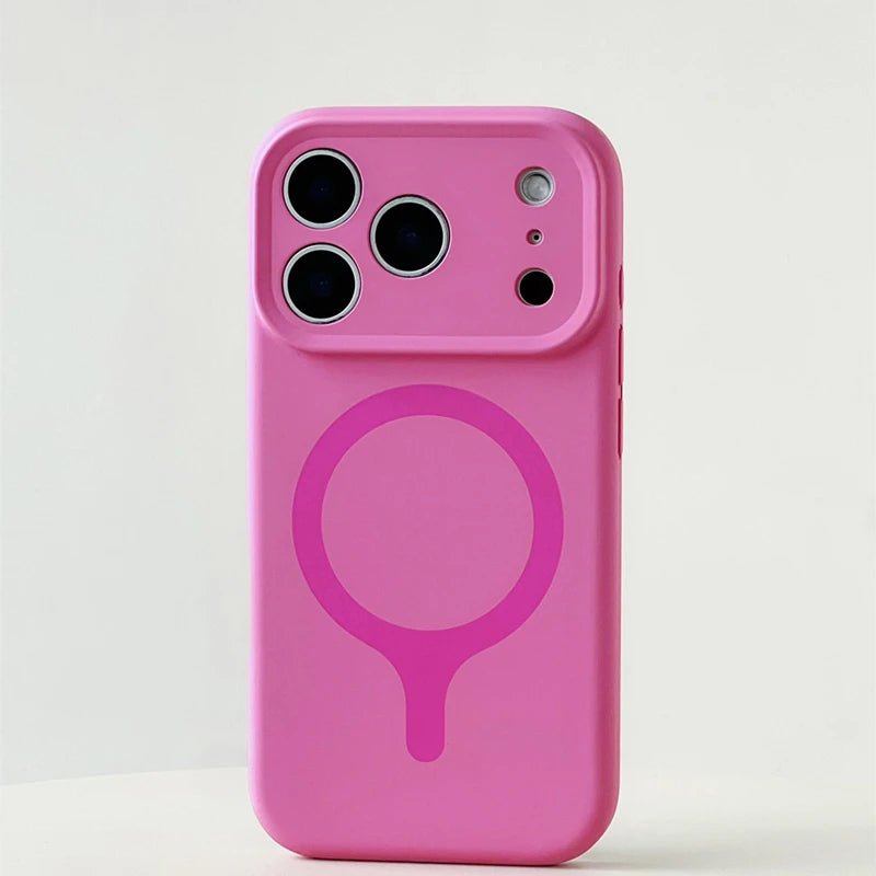 Original Liquid Silicone for MagSafe Phone Case For iPhone 17 17pro max 16 Pro Magnetic Wireless Charging Soft Shockproof Cover