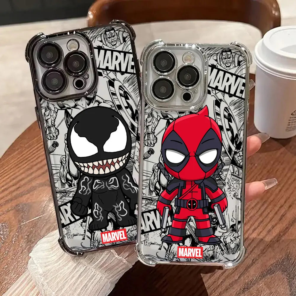Marvel Cartoon Venom Deadpool Groot Phone Case For Xiaomi Poco X8 Pro Max Cases X5 X6 X7 F4 F7 Pro F8 Ultra M7 X8Pro Soft Cover