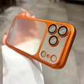 Phone Case For iPhone 13 14 15 16 17 Pro Max Plus Air Luxury Matte Soft Ultra Slim Plating Camera Film Protector Frosted Cover