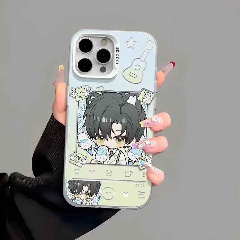 Love and Deep Space Characters For iPhone Case 16 15 14 13 12 11 Pro Max XS XR Max 7 8 Plus Mini Y2K Anti Drop Protective Cover