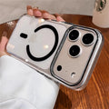 Transparent Ultra Thin Hard PC For Magsafe Magnetic Case For iPhone 17 Pro Max Air 13 14 15 16 Plus Clear Candy Shockproof Cover