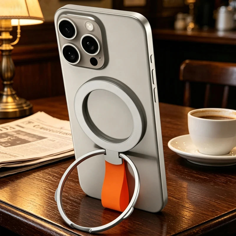Universal Mobile Phone Strong Magnetic Holder for MagSafe Rotatable Folding Portable Magnet Bracket for iPhone 17 16 Pro Samsung