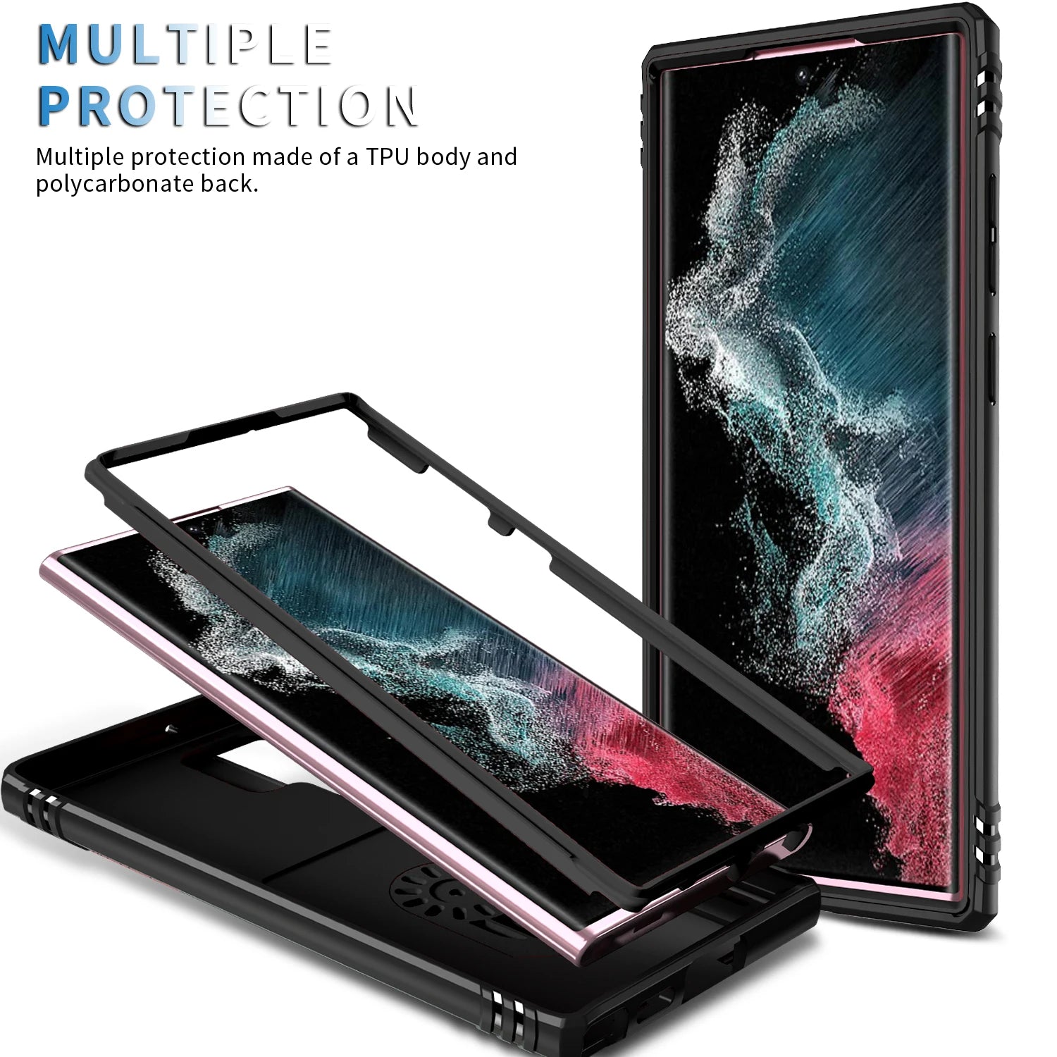 360 Full Protection Phone Case For Samsung Galaxy S25 S24 S23 Ultra Plus S25 Edge S24FE Case Armor Car Magnet Ring Stand Cover