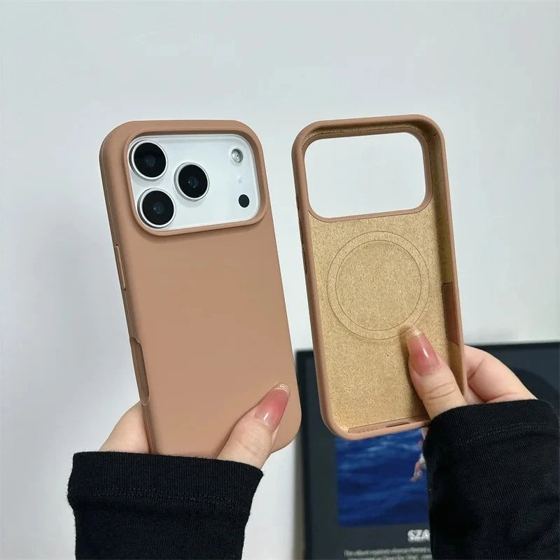2026 New Magnetic Liquid Silicone Phone Case For iPhone 17 Air 16 15 14 13 Pro Max Plus for Magsafe Shockproof Protective Cover