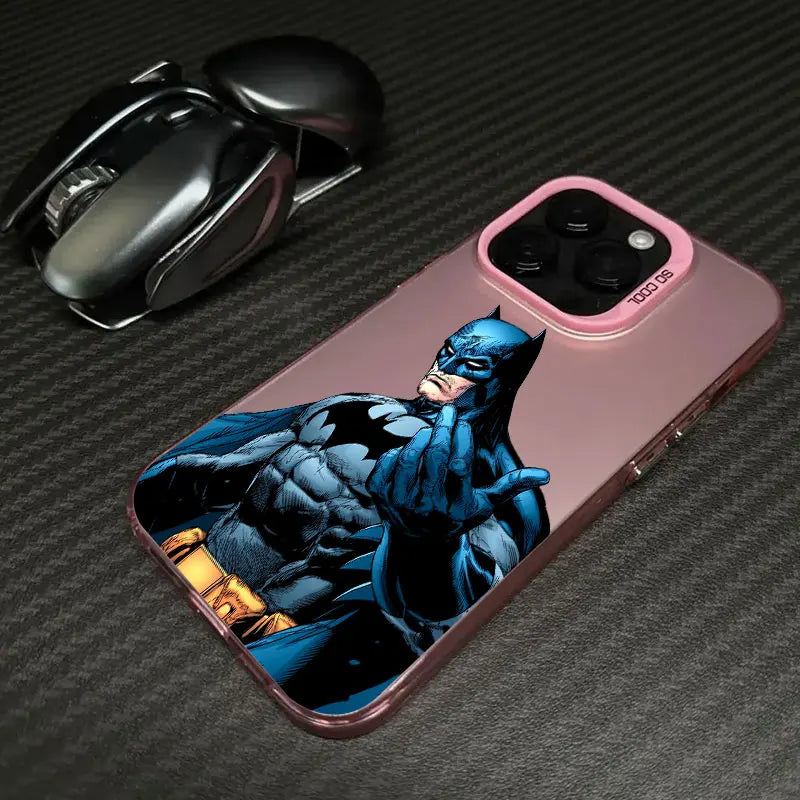 S-Supermans B-Batmans Phone Case For iPhone 11 12 13 14 15 16 17 Pro Max 16e 17E 17 Air Plus 13 Mini Shockproof Funda Back Cover