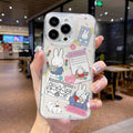 Cartoon Rabbit M-Miffies Phone Case for iPhone 17 17e Air 16 16e 15 14 Plus 13 12 11 Pro Max X Xs XR 8 TPU Transparent Cover
