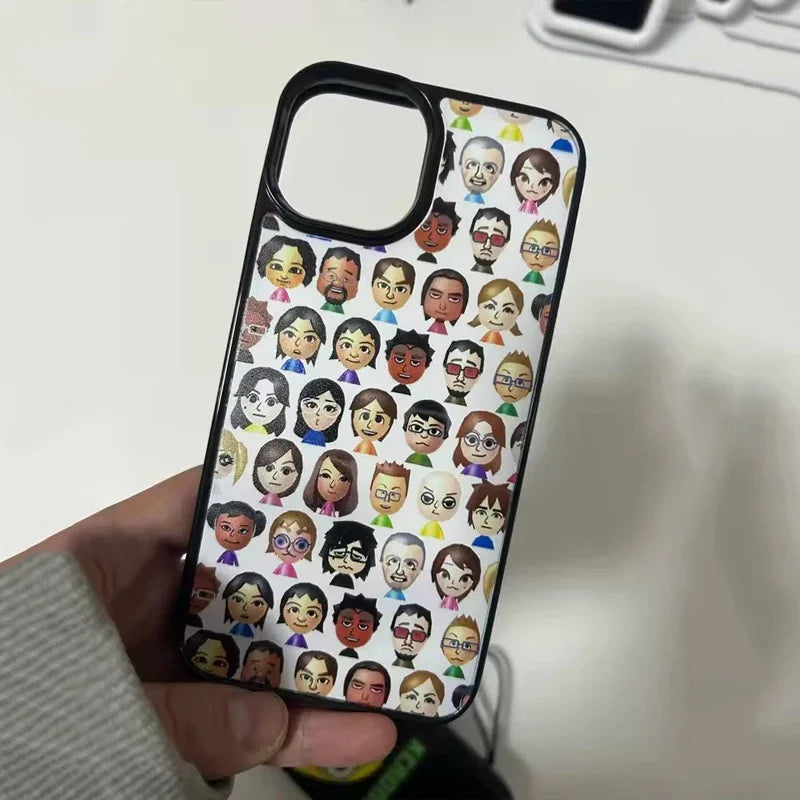 Full Screen Character Avatar Personalized Cute Creative Phone Case For iPhone 17 AIR 16 15 14 13 12 11 PRO MAX 7 8 PLUS Cover