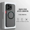 Luxury Matte Armor Magnetic For Magsafe Wireless Charge Case For iPhone 16 15 14 13 11 12 Pro Max 13 Mini 14 Plus Cover Funda