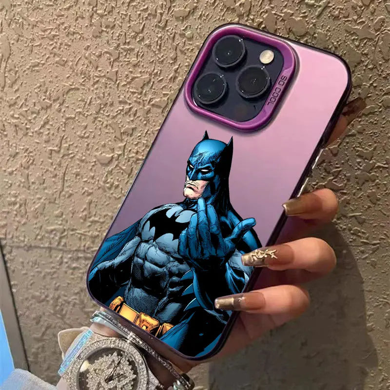 S-Supermans B-Batmans Phone Case For iPhone 11 12 13 14 15 16 17 Pro Max 16e 17E 17 Air Plus 13 Mini Shockproof Funda Back Cover