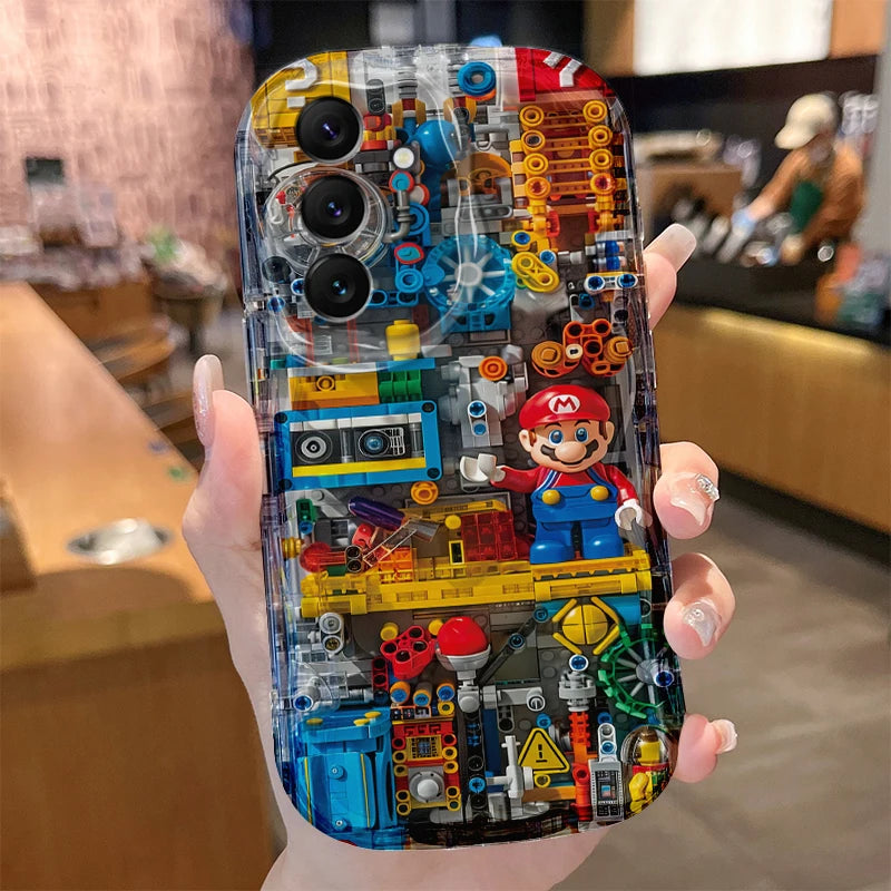 M-Marios B-Bros Soft Clear Case For Samsung Galaxy S26 S25 S24 Ultra S23 S22 S21 Plus S20 FE A56 A55 A54 A53 A52 4G 5G Cover
