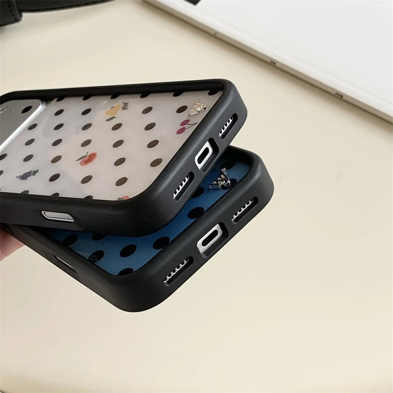 Wildflower Hot Polka Dots Phone Case for iPhone 17 16 15 14 13 12 Pro Max Plus WF Air Music notation Wave point WF Cover Fundas